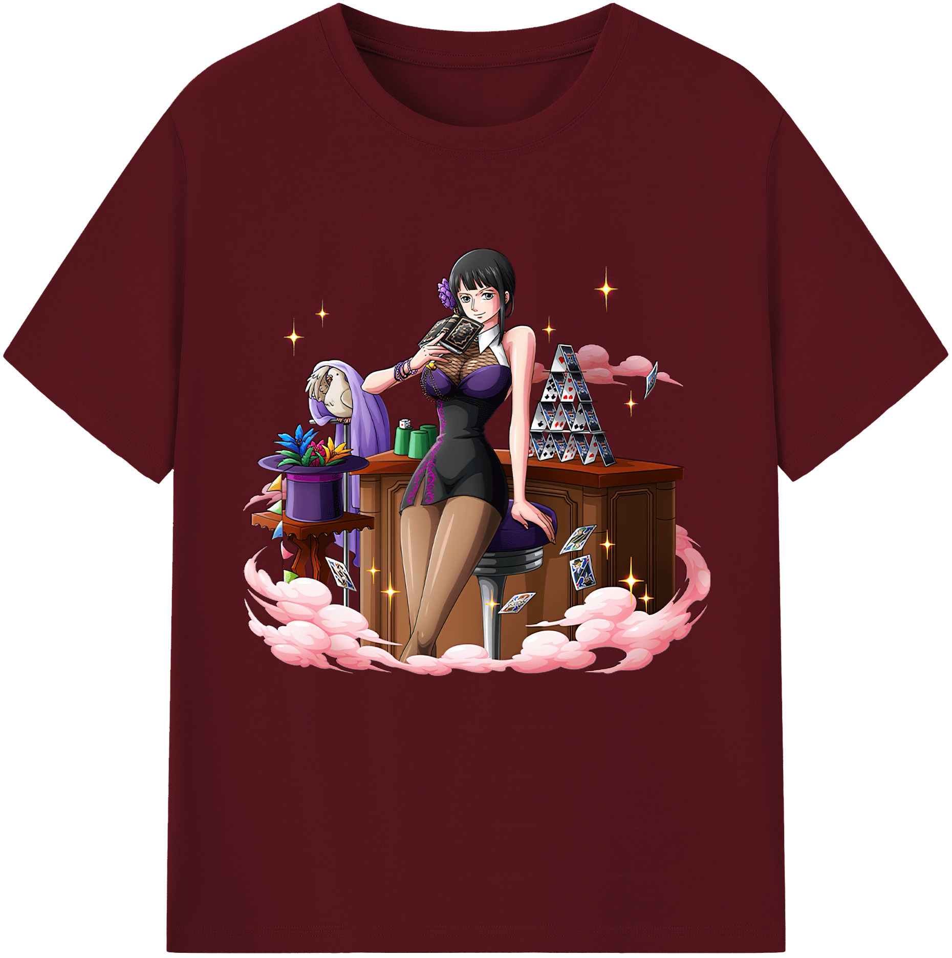 ワンピース ニコ・ロビン ONE PIECE Nico Robin 綿100％半袖Tシャツ（フロントプリント）